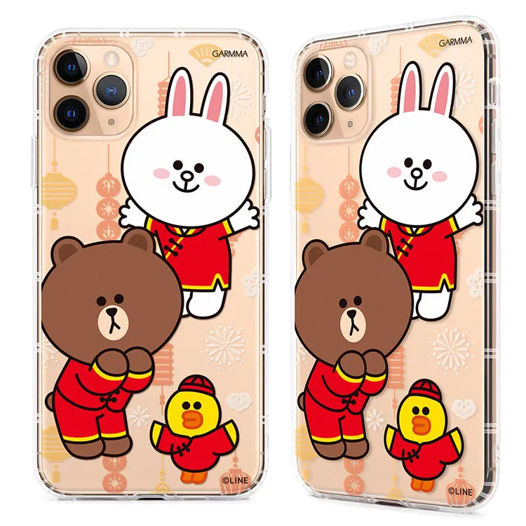 GARMMA Line Friends Rat New Year Air Cushion Soft Back Case Cover for Apple iPhone