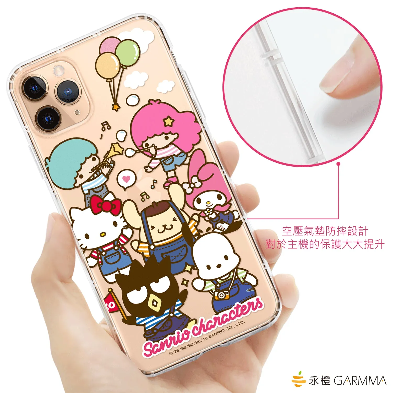 GARMMA Sanrio Characters Air Cushion Soft Back Case Cover for Apple iPhone