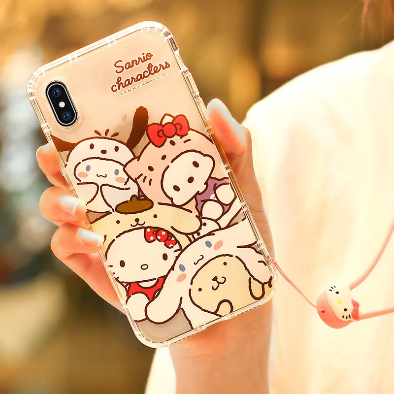 GARMMA Sanrio Characters Doggie Air Cushion Transparent TPU Soft Back Cover Case