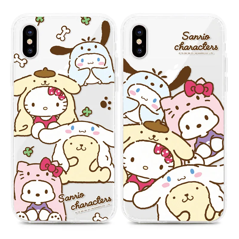 GARMMA Sanrio Characters Doggie Air Cushion Transparent TPU Soft Back Cover Case