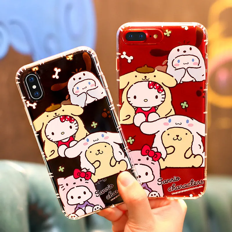 GARMMA Sanrio Characters Doggie Air Cushion Transparent TPU Soft Back Cover Case