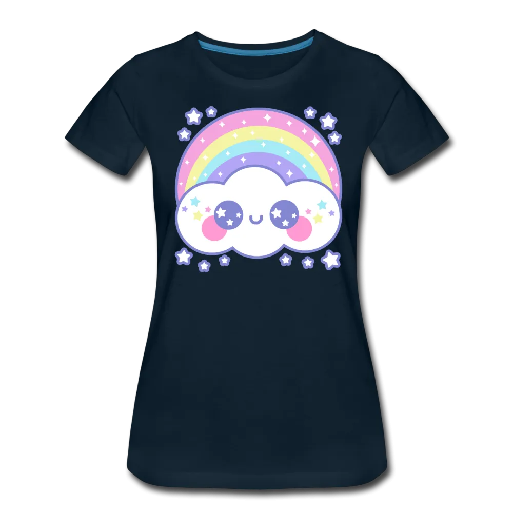 Happy Rainbow Cloud Women’s Premium T-Shirt