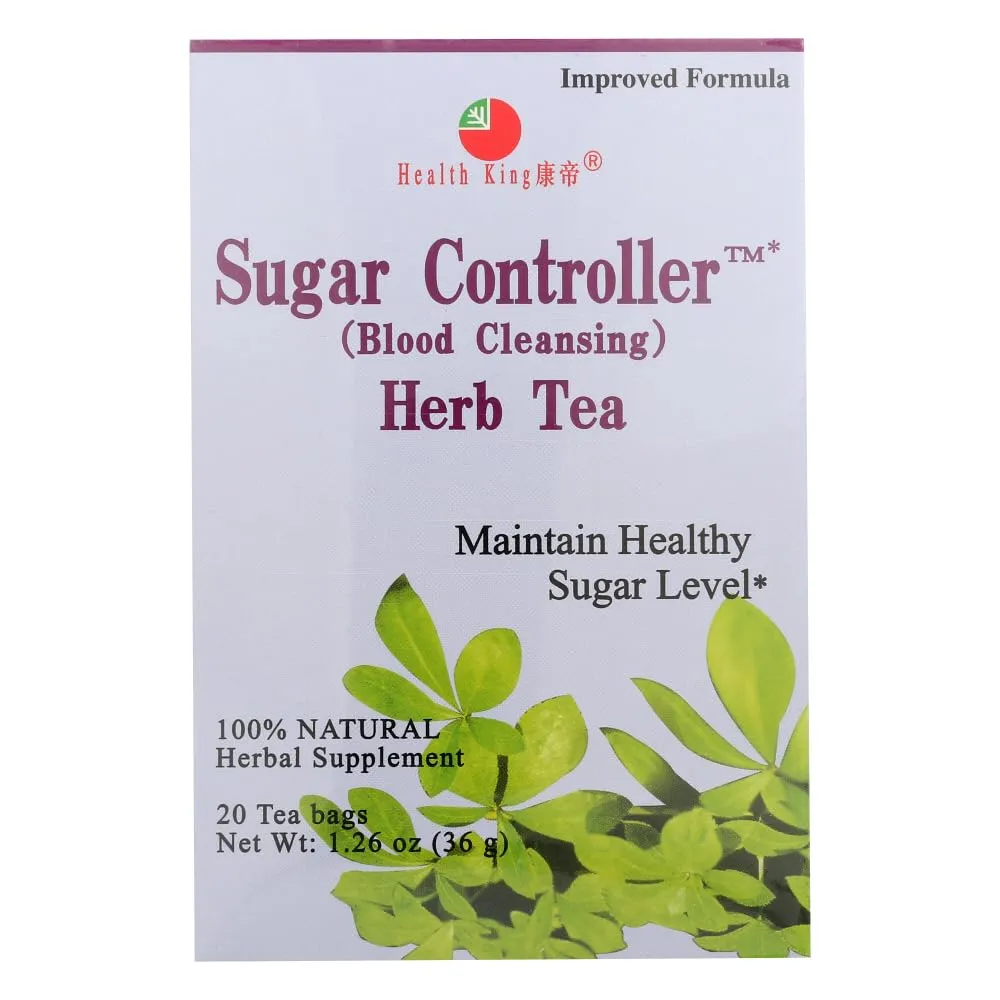 Health King Herb Tea Sugar Controller 2 Pack 20 Bags Each