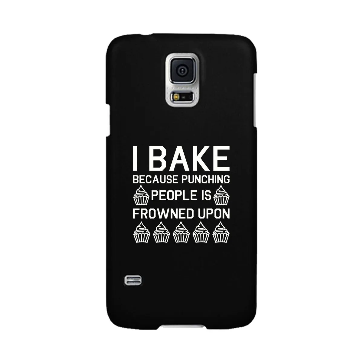 I Bake Because Black Backing Cute Phone Cases For Apple, Samsung Galaxy, LG, HTC