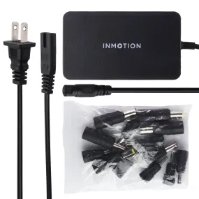 InMotion 90-Watt (2m/6.6-Ft) Universal Laptop Charger with 13 Connectors - Black