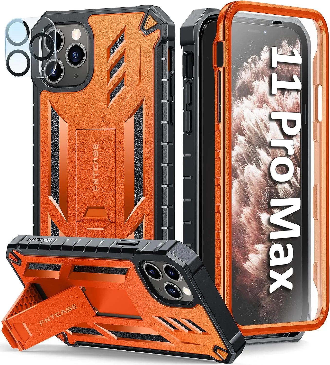 iPhone 11 Pro-Max Case Rugged Shockproof Protective Case Proof Protection Black