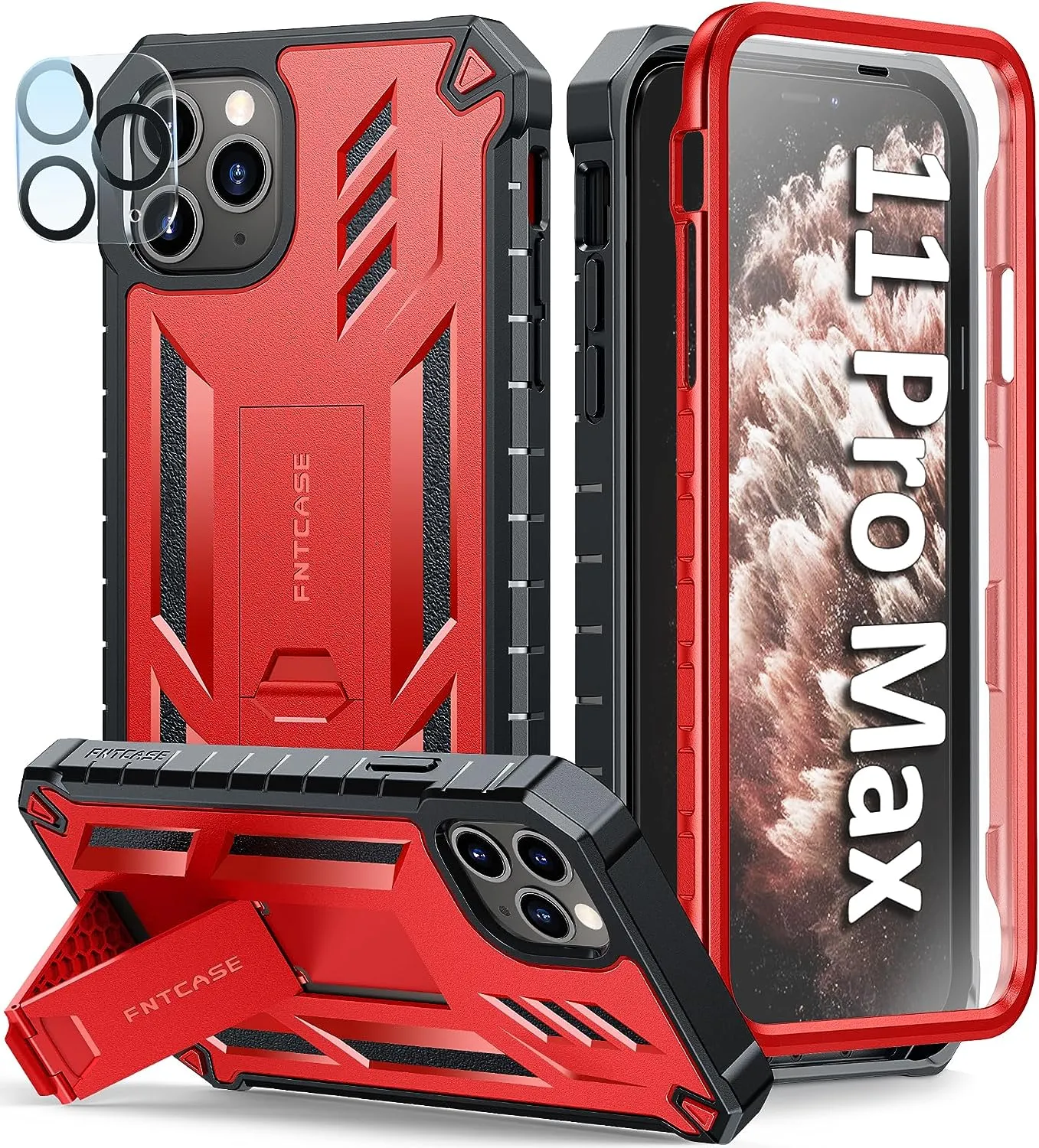 iPhone 11 Pro-Max Case Rugged Shockproof Protective Case Proof Protection Black