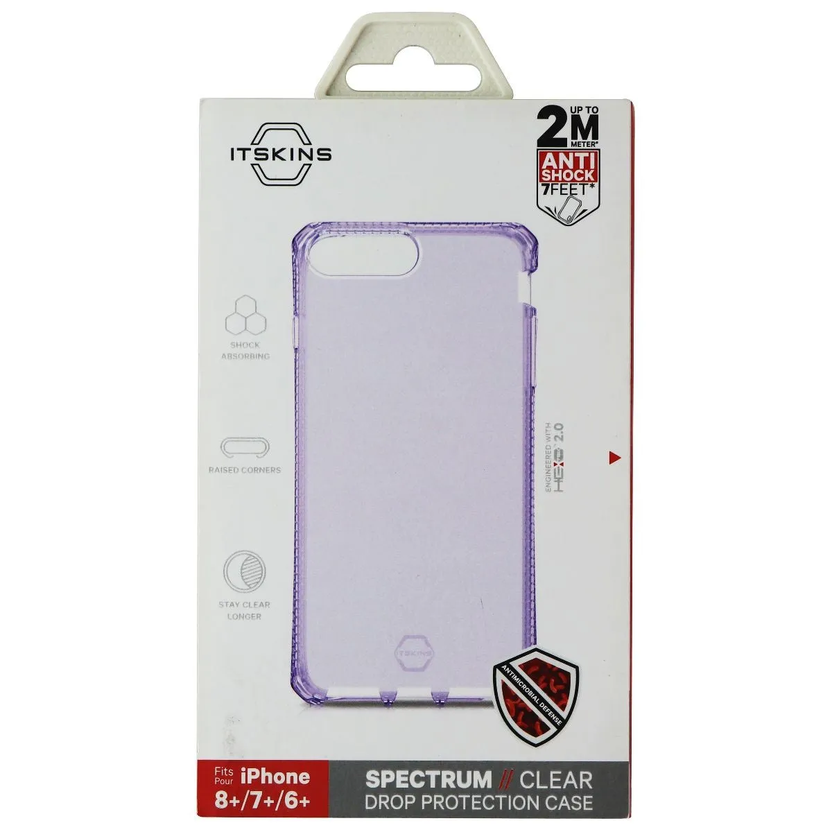 ITSKINS Spectrum Clear Case for Apple iPhone (8 /7 /6S /6 ) - Light Purple