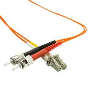 LC/ST OM1 Multimode Duplex Fiber Optic Cable, 62.5/125, 2 meter (6.6 foot)