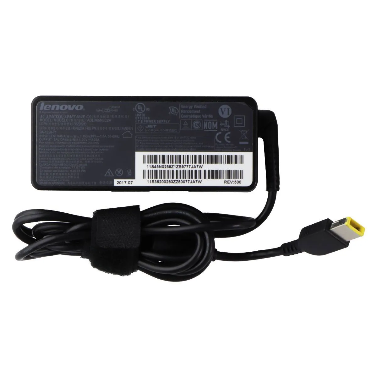 Lenovo (65W) 20V/3.25A AC Adapter Wall Charger (ADLX65NCC2A) - Brick Only