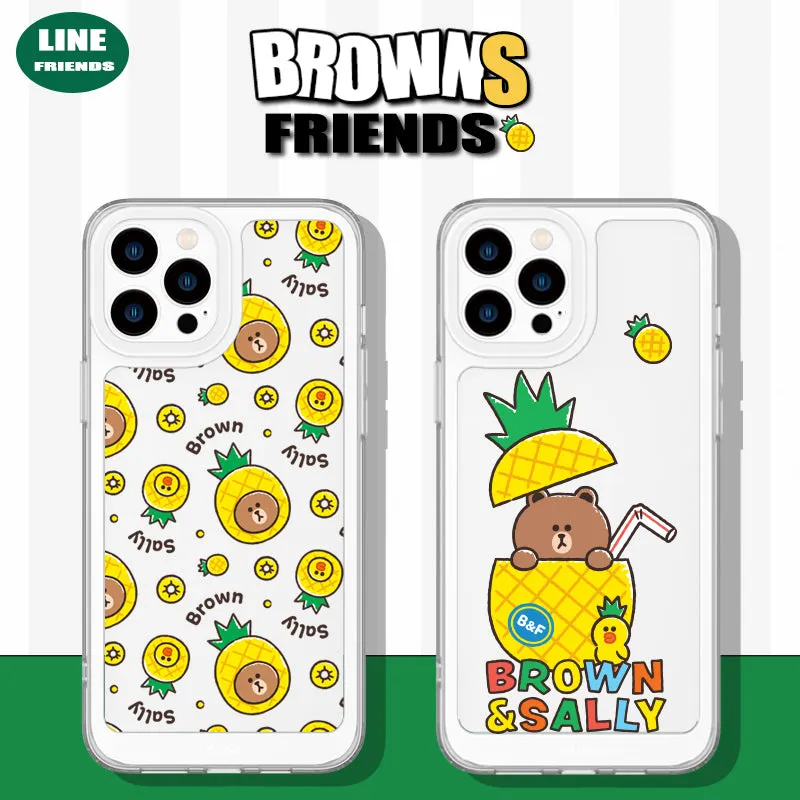 Line Friends Clear Shockproof Air Cushion Back Case Cover