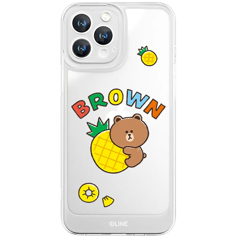 Line Friends Clear Shockproof Air Cushion Back Case Cover