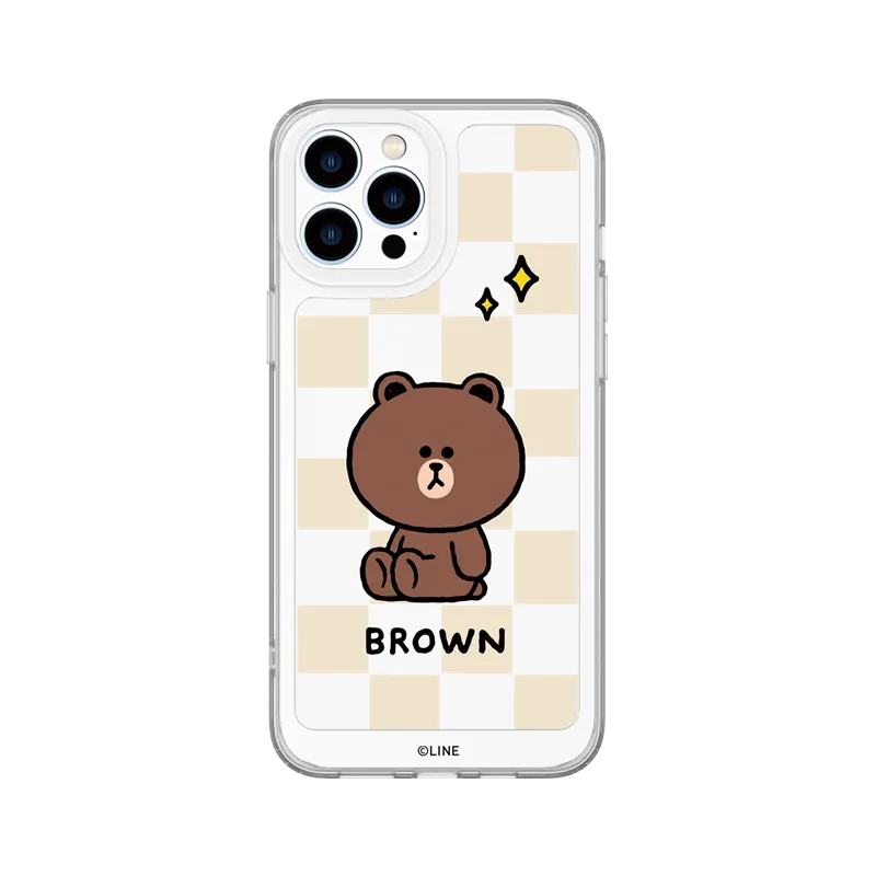 Line Friends Clear Shockproof Air Cushion Back Case Cover