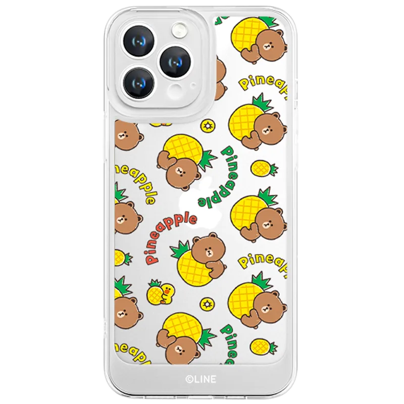 Line Friends Clear Shockproof Air Cushion Back Case Cover