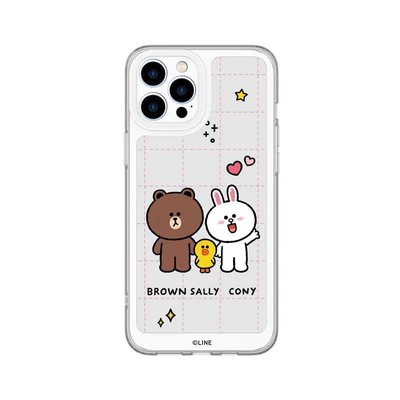 Line Friends Clear Shockproof Air Cushion Back Case Cover