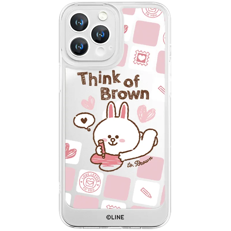 Line Friends Clear Shockproof Air Cushion Back Case Cover