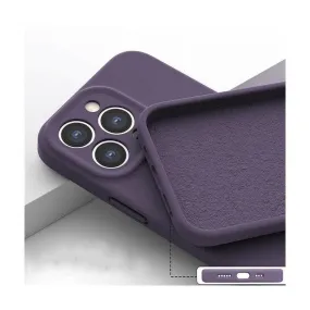 Liquid Silicone Shockproof Mobile Phone Case for iPhone 14 Plus  - Purple