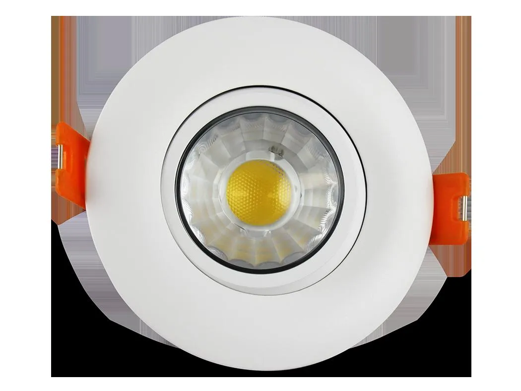 Luxrite LR23246 - 3 Inch Recessed Gimbal LED Downlight - 8 Watt - 600 Lumens - 3CCT Select - Dimmable - 40 Degree - 120 Volt