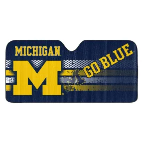 Michigan Wolverines Windshield Sun Shade