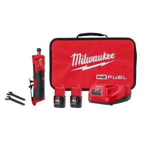 Milwaukee 2486-22 M12 FUEL™ 1/4" Straight Die Grinder Kit