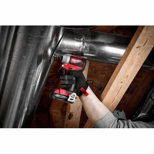 Milwaukee 2893-22CX M18 Brushless 2-Tool Combo Kit, Hammer Drill/Impact Driver