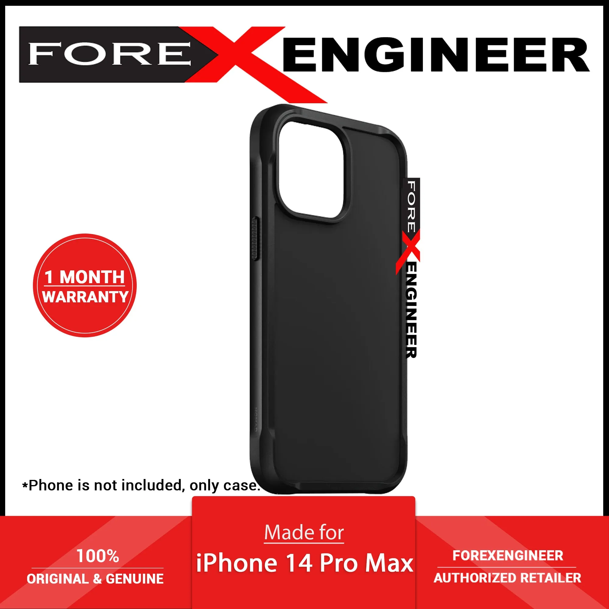 Nomad Rugged Case for iPhone 14 Pro Max - Black ( Barcode: 856500012483 )