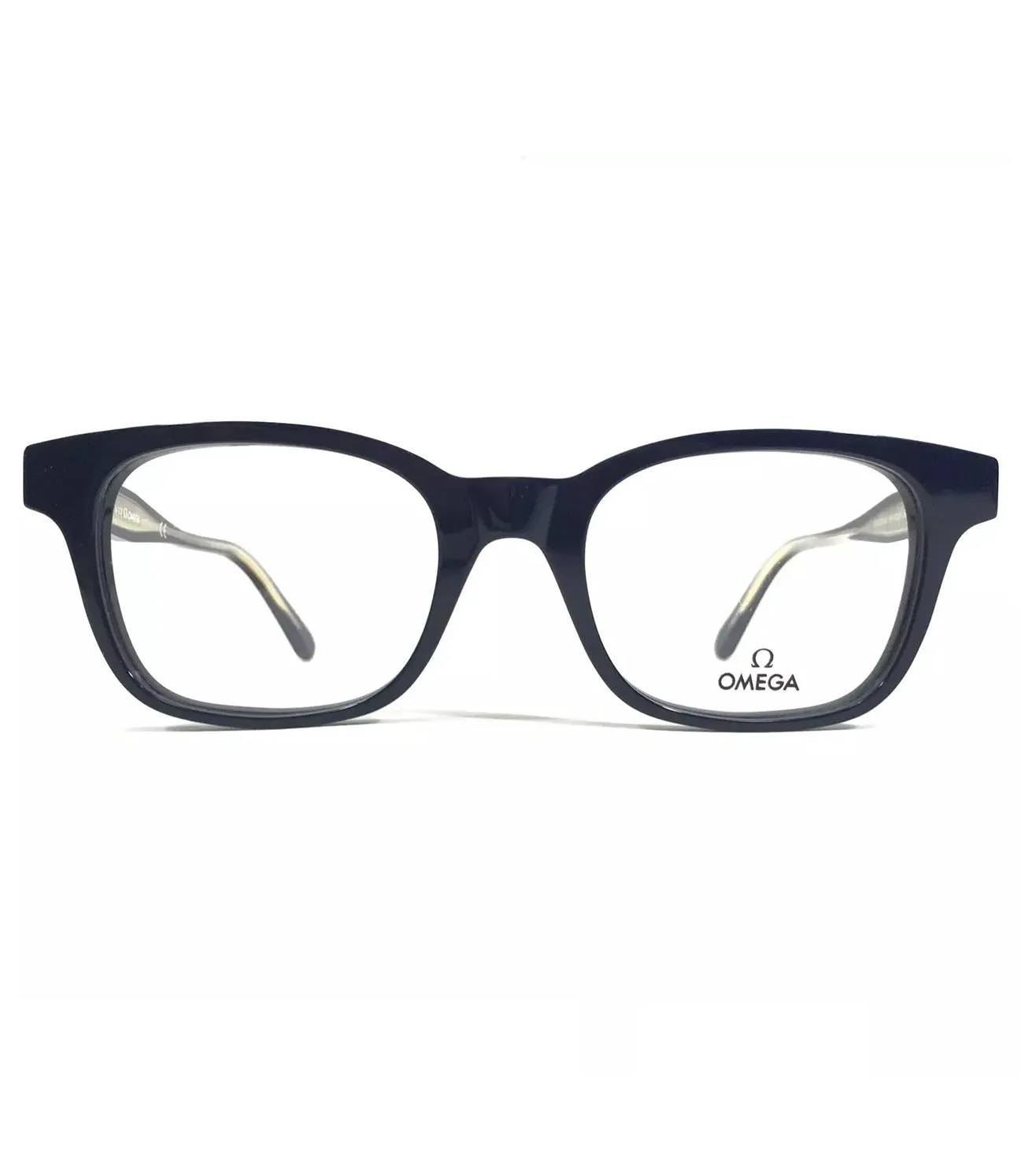 Omega Men's Blue Square Optical Frame