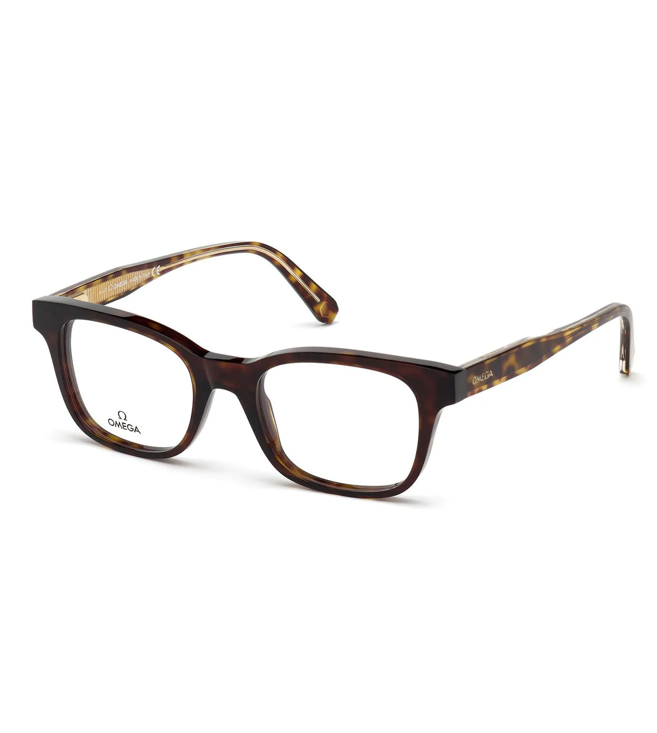 Omega Men's Blue Square Optical Frame