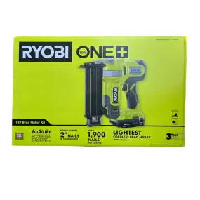 ONE  18-Volt Cordless 18-Gauge Brad Nailer Kit with Compact Battery and Charger