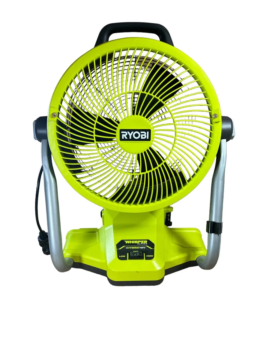 ONE  18-Volt Cordless Hybrid WHISPER SERIES 12 in. Misting Air Cannon Fan (Tool Only)