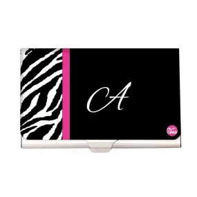 Personalized Visiting Card Holder for Men - Zebra