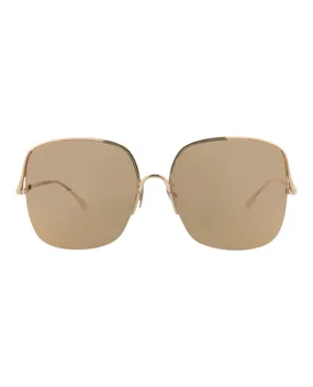 Pomellato Square-Frame Metal Sunglasses, style # PM0122S-30014240003