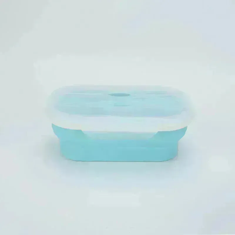 Portable Silicone Foldable Compressible Lunch Box container