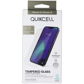 Quikcell Tempered Glass Screen Protector for Apple iPhone 14 / 13