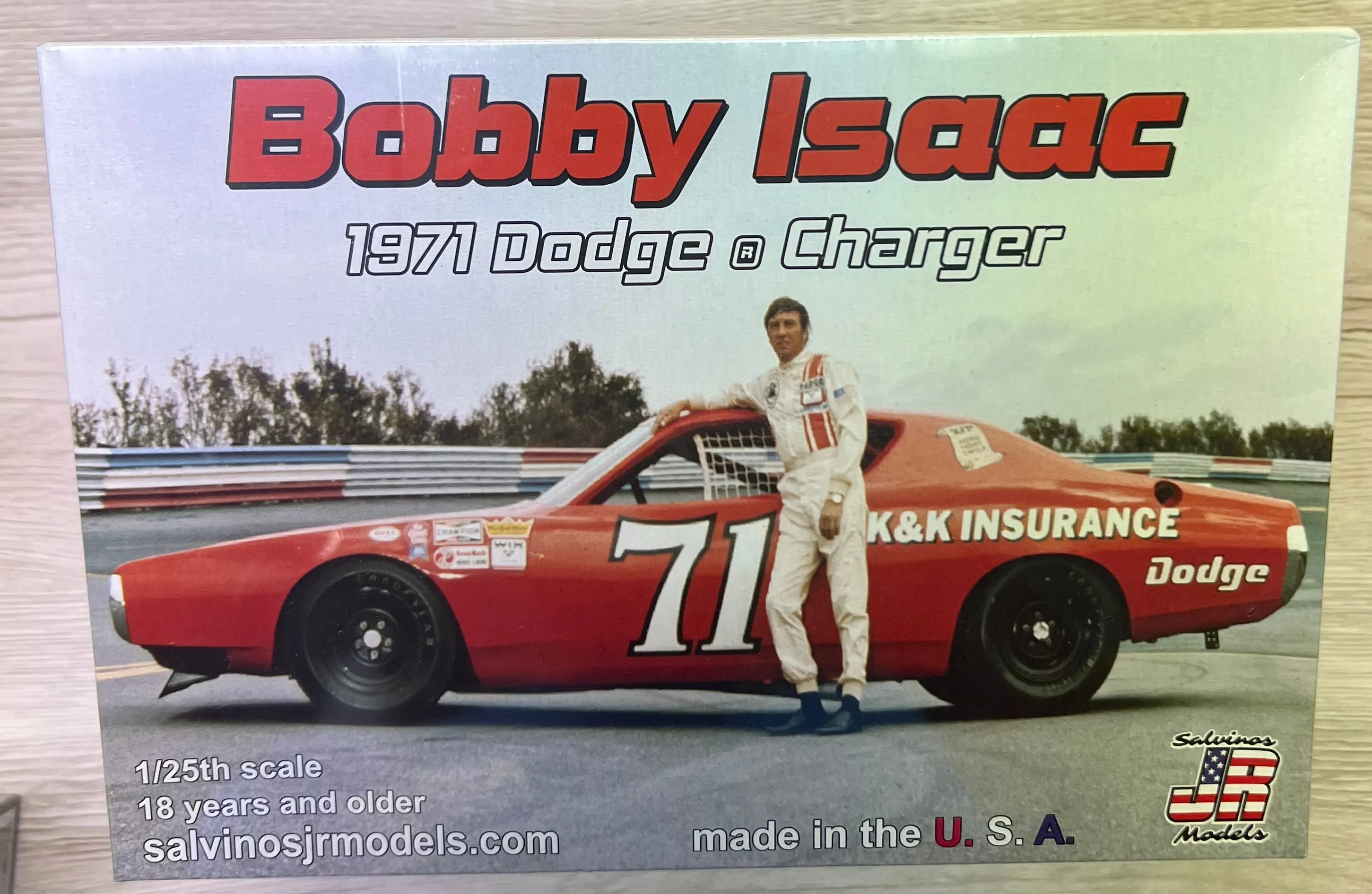 Salvinos JR models #BIDC1971P Bobby Isaac 71 Dodge Charger