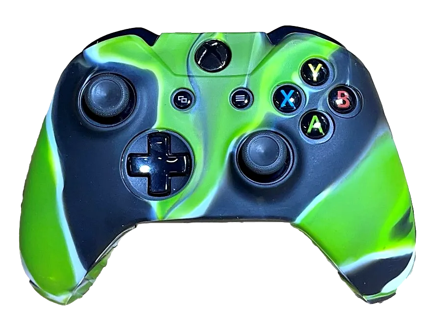 Silicone Cover For XBOX ONE Controller Skin Case Green/Black