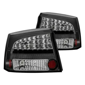 Spyder LED Tail Lights Dodge Charger (2006-2008) Black / Smoke