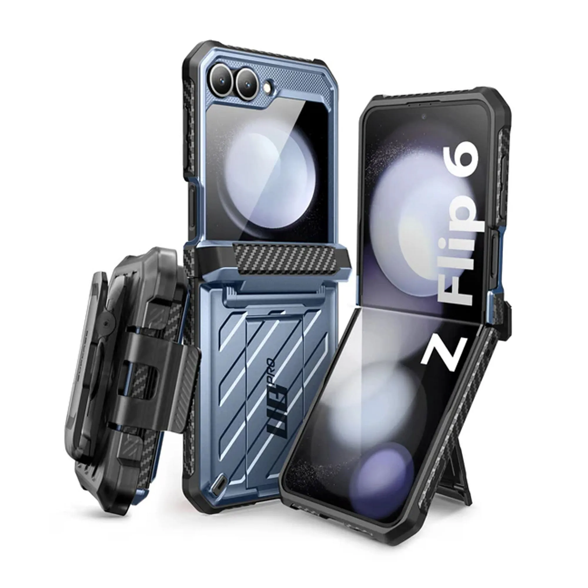 Supcase Unicorn Beetle Pro for Samsung Galaxy Z Flip 6 - With Built-in Screen Protector and  Multi-Angle Kickstand