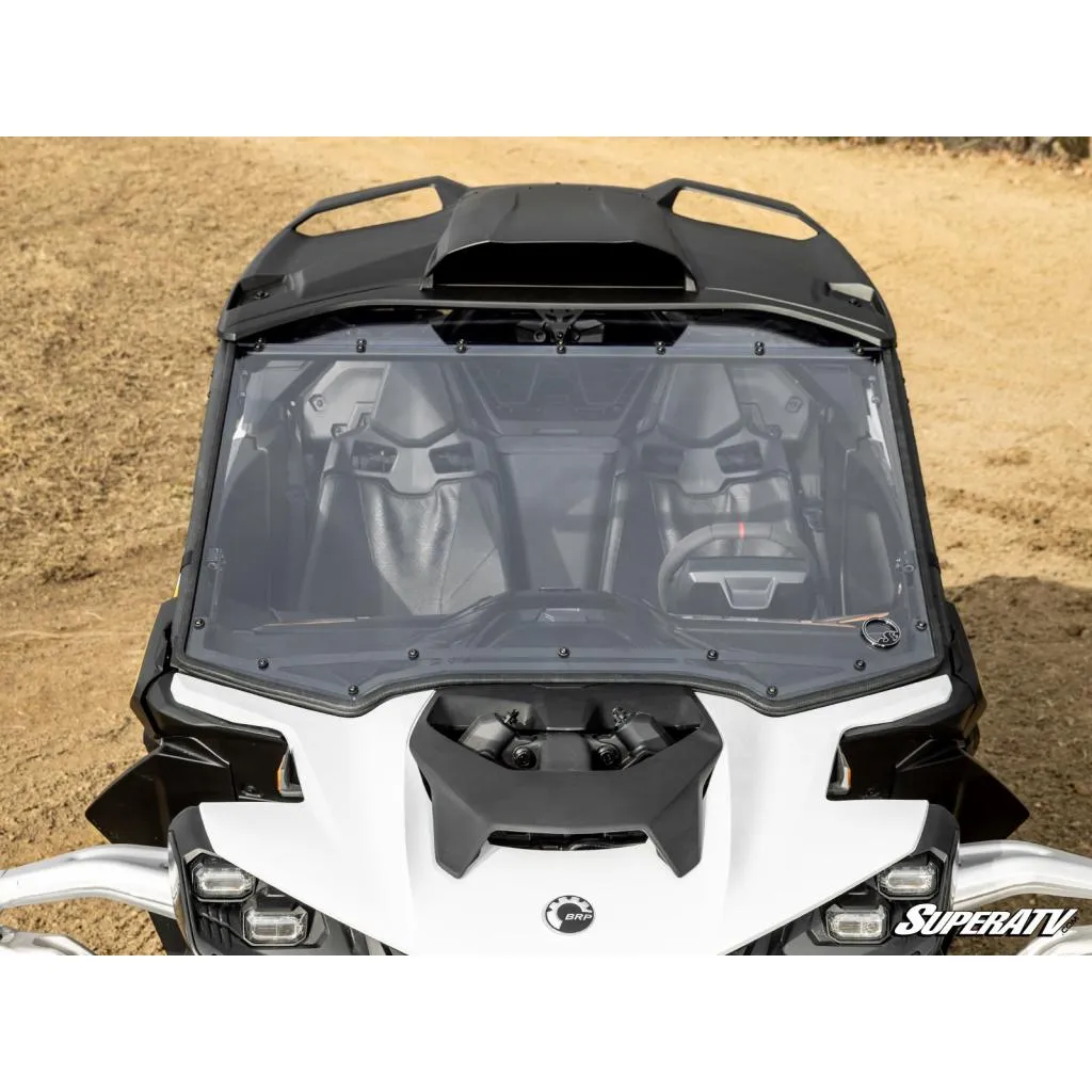 SuperATV Can-Am Maverick R Scratch-Resistant Full Windshield