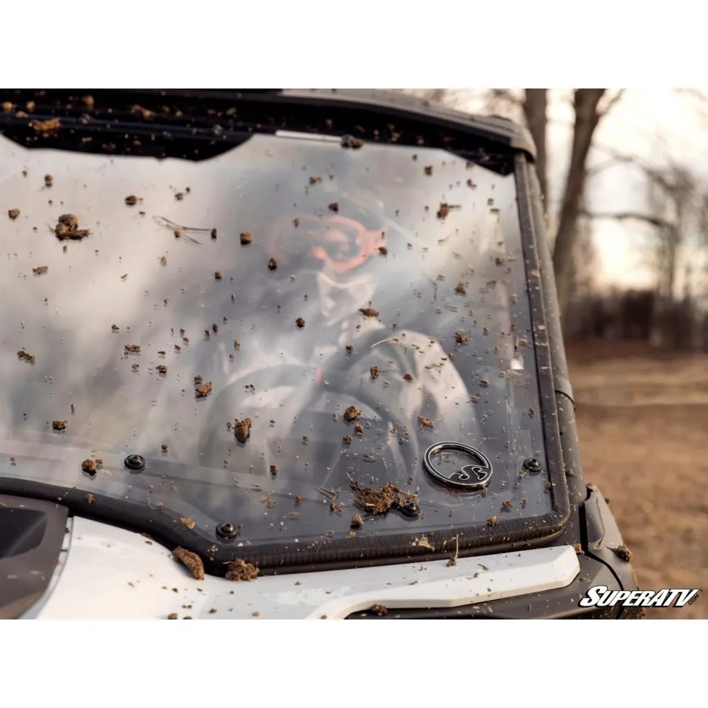 SuperATV Can-Am Maverick R Scratch-Resistant Full Windshield