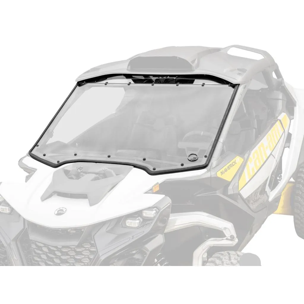 SuperATV Can-Am Maverick R Scratch-Resistant Full Windshield