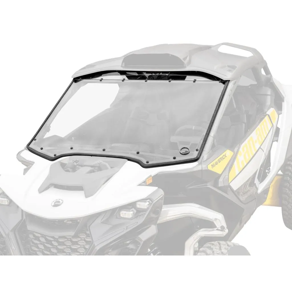 SuperATV Can-Am Maverick R Scratch-Resistant Full Windshield