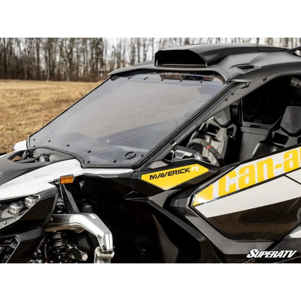 SuperATV Can-Am Maverick R Scratch-Resistant Full Windshield