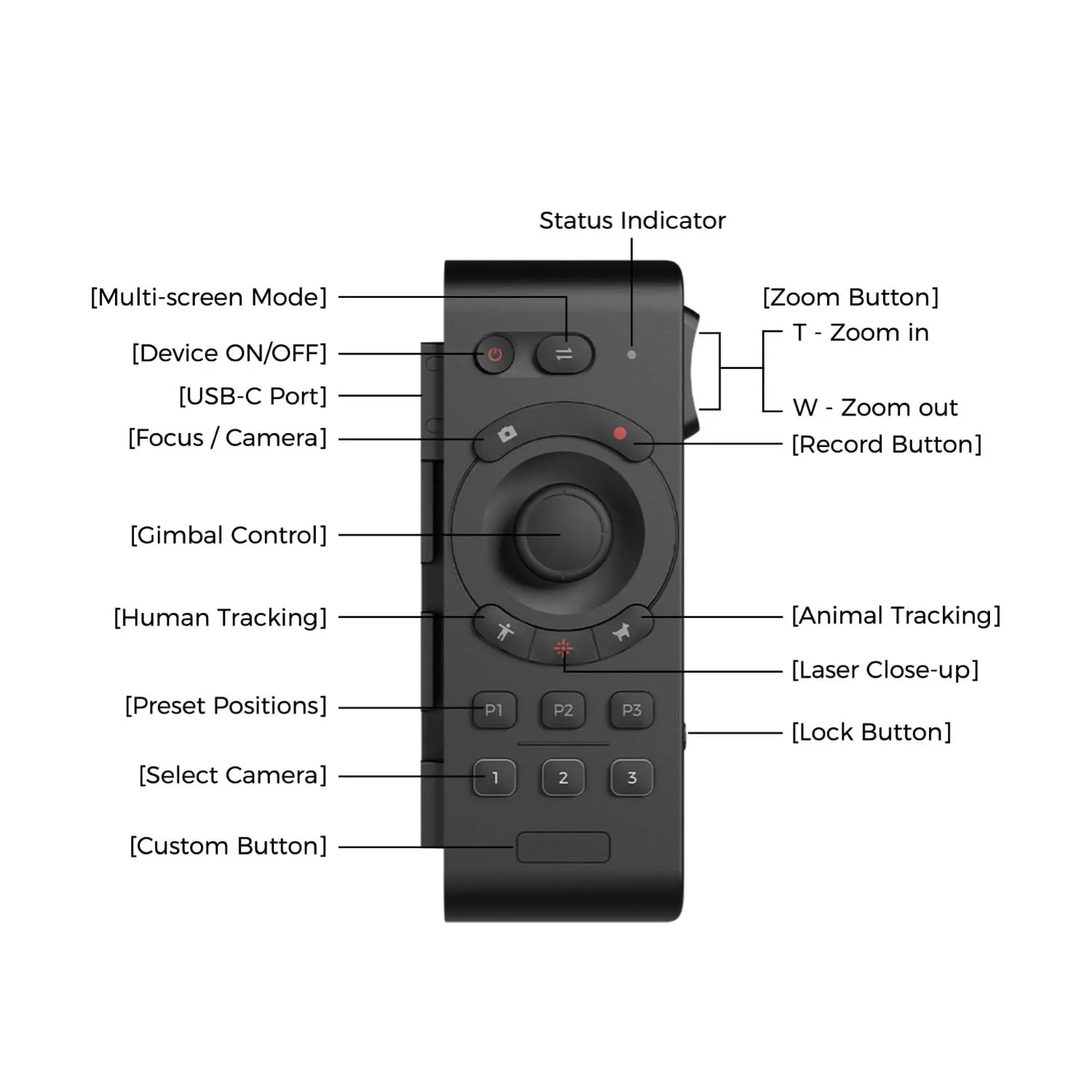 Tail Air Smart Remote for Tail Air Streaming Camera (ORB-2205-CT)