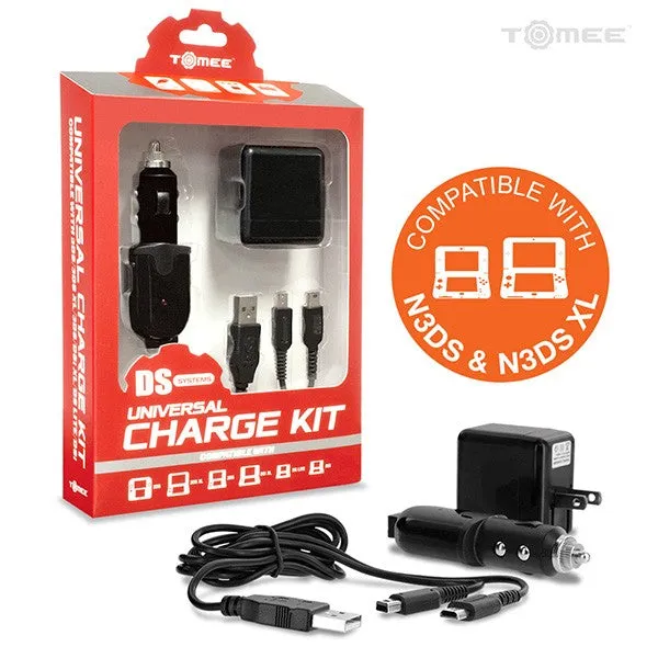 Tomee Universal Charge Kit for New 2DS XL/ New 3DS/ New 3DS XL/ 2DS/ 3DS XL/ 3DS/ DSi XL/ DSi/ DS Lite