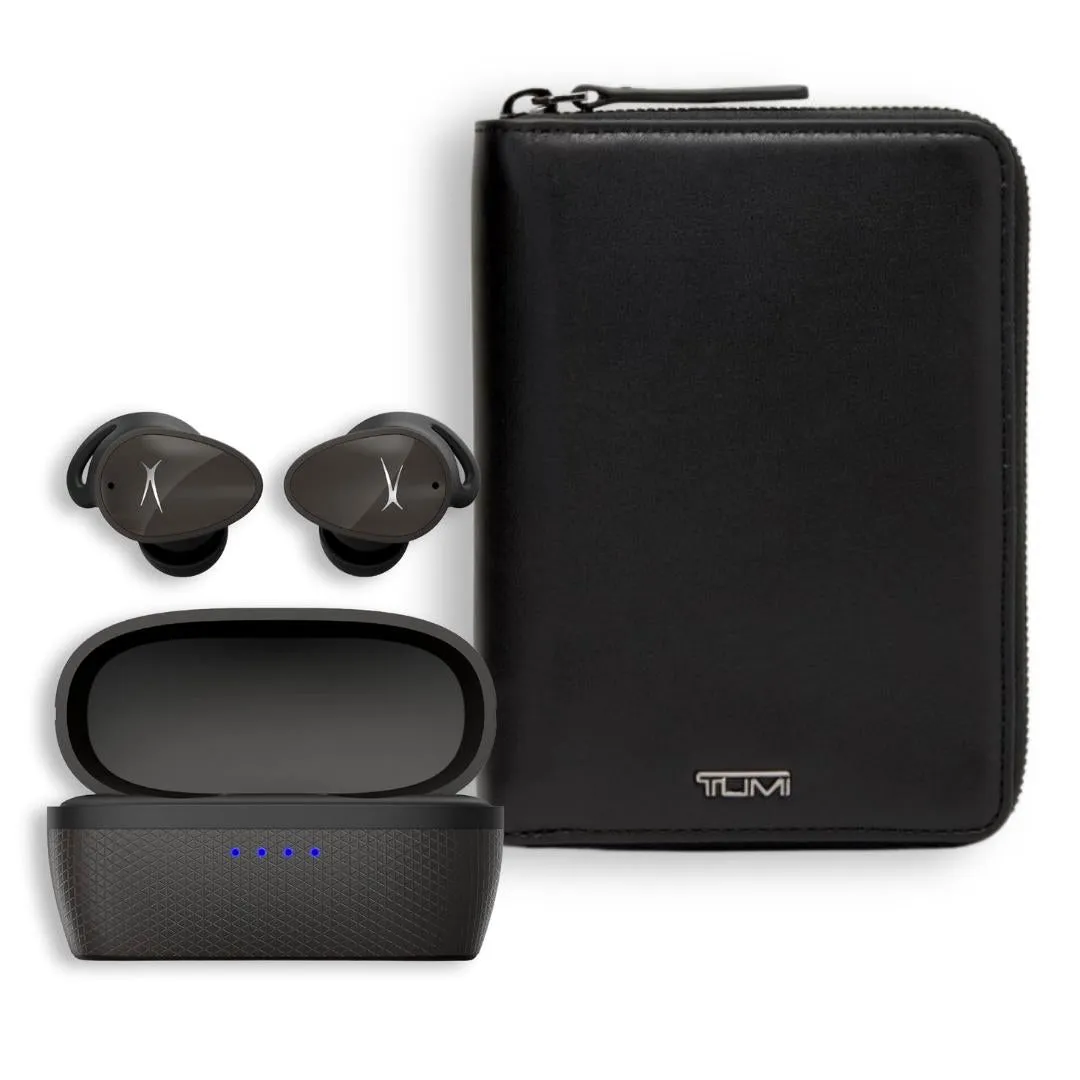 Travel Harmony Bundle: Tumi Passport Case   Altec Lansing NanoBuds