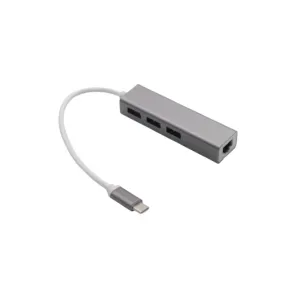 Type-C To Ethernet Network With 3 Usb 3.0 Ports Usb Splitter