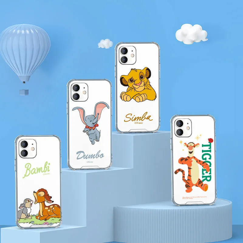 UKA Disney Characters Shockproof Air Cushion TPU PC Clear Back Case Cover