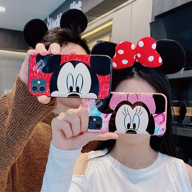 UKA Disney Mickey Mouse Couple Bright Colors Shockproof Back Case Cover