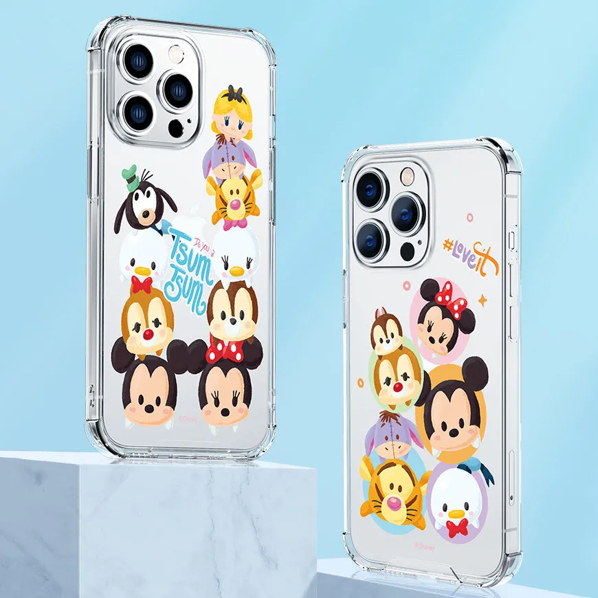 UKA Disney Tsum Tsum Shockproof Air Cushion TPU PC Clear Back Case Cover